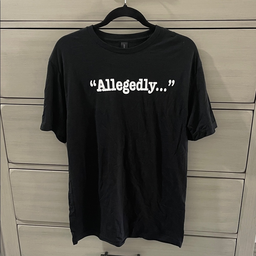 Black 'Allegedly...' T-Shirt